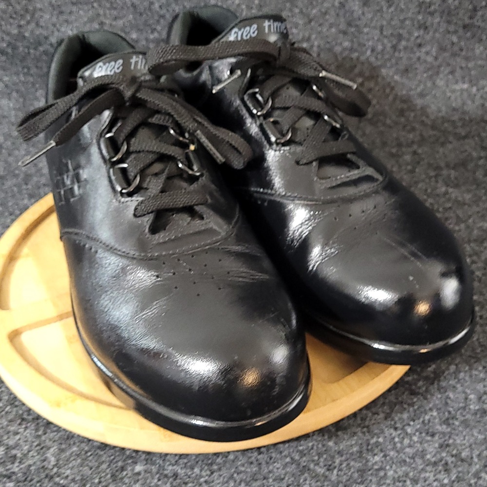 SAS Free Time Shoes Women 9 M Black Walking Comfort Leather Lace Up Sneaker - Picture 13 of 16